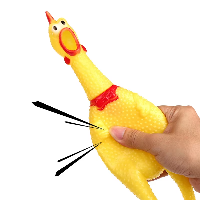SqueakyChicken – Funny Squeaky Dog Toy