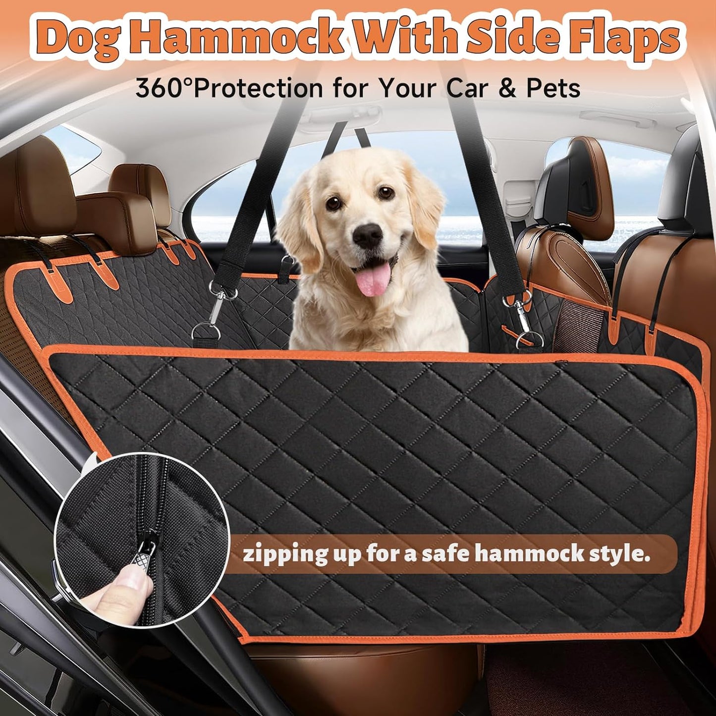 Hard Bottom Dog Car Seat Cover