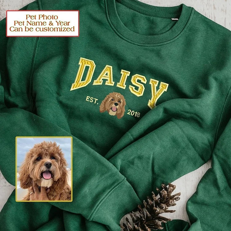 FurryFriend Custom Name + Pic Crewneck Sweater