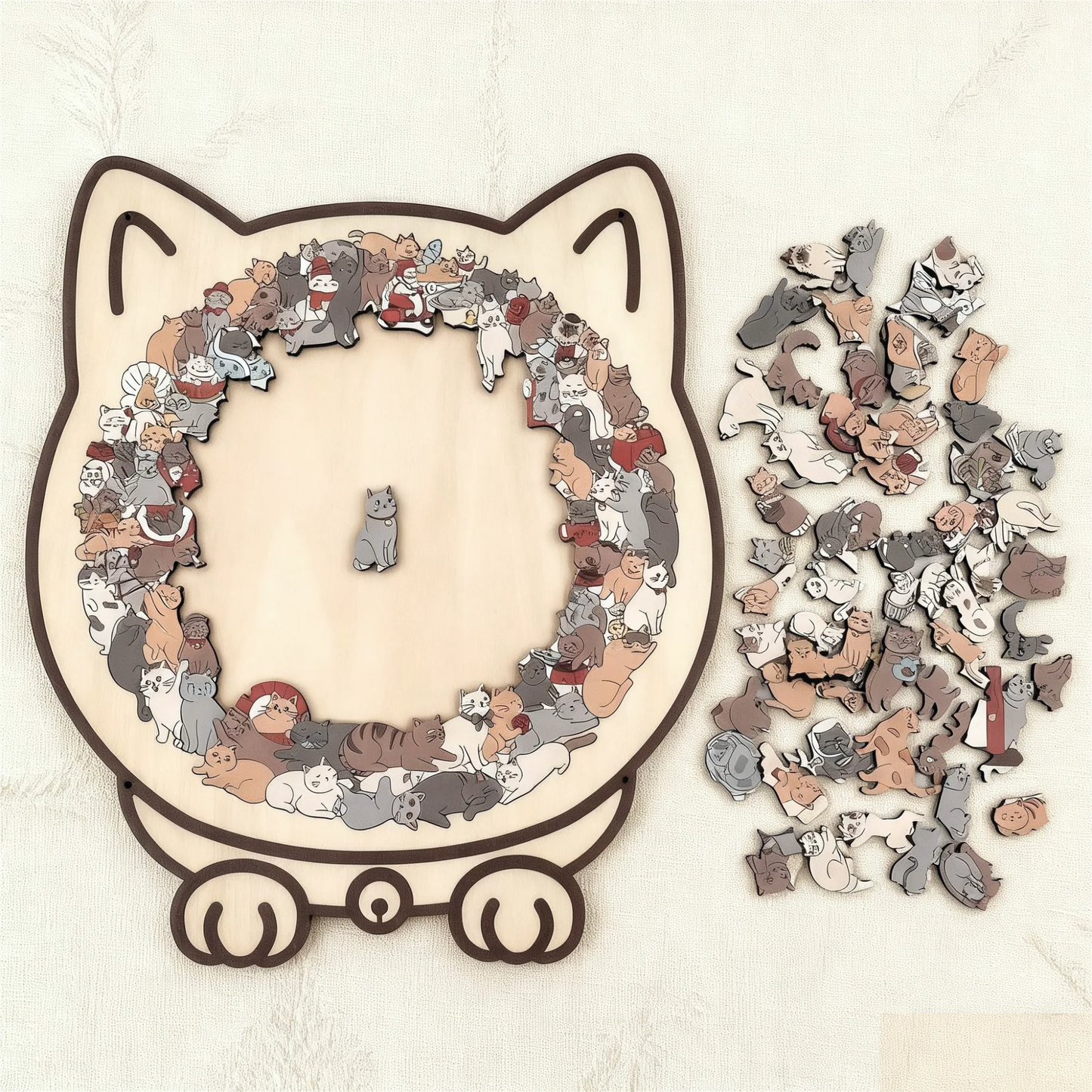 PawPrint Wood Puzzle Set