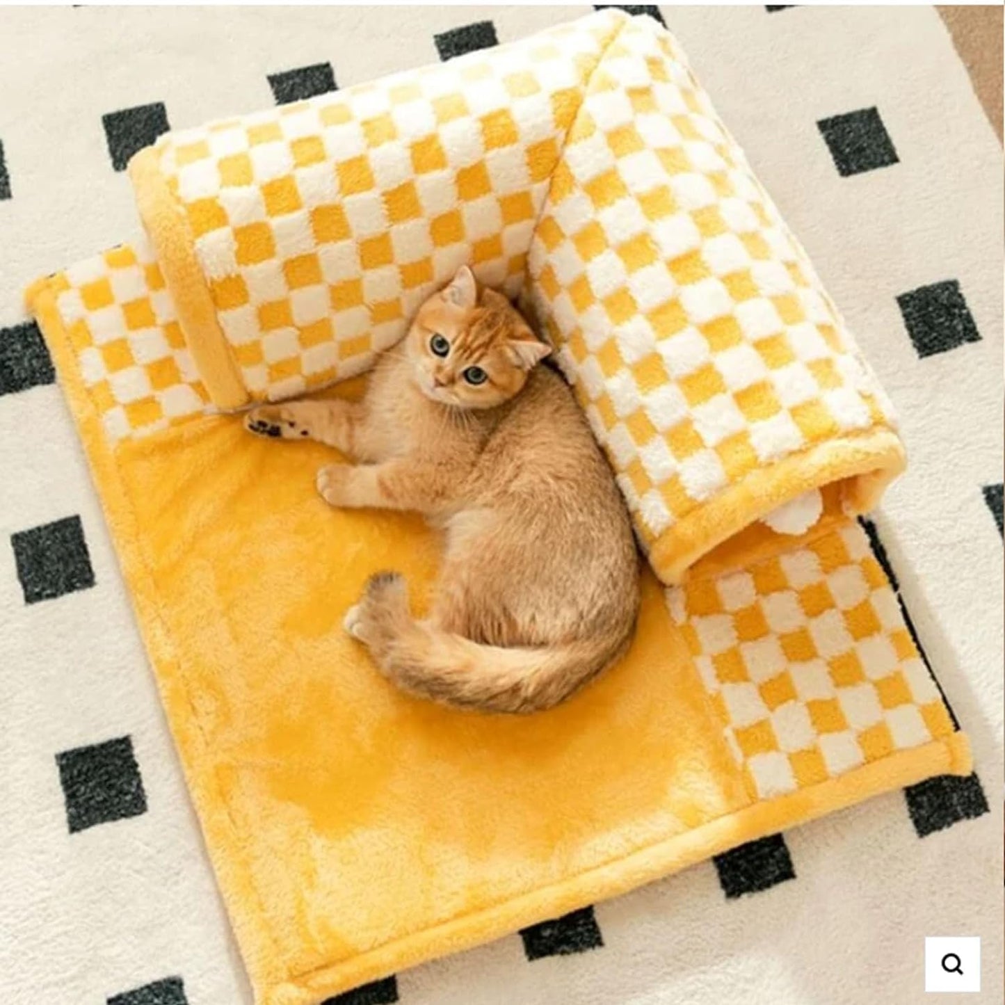 Plush 2-in-1 Cat Tunnel Bed